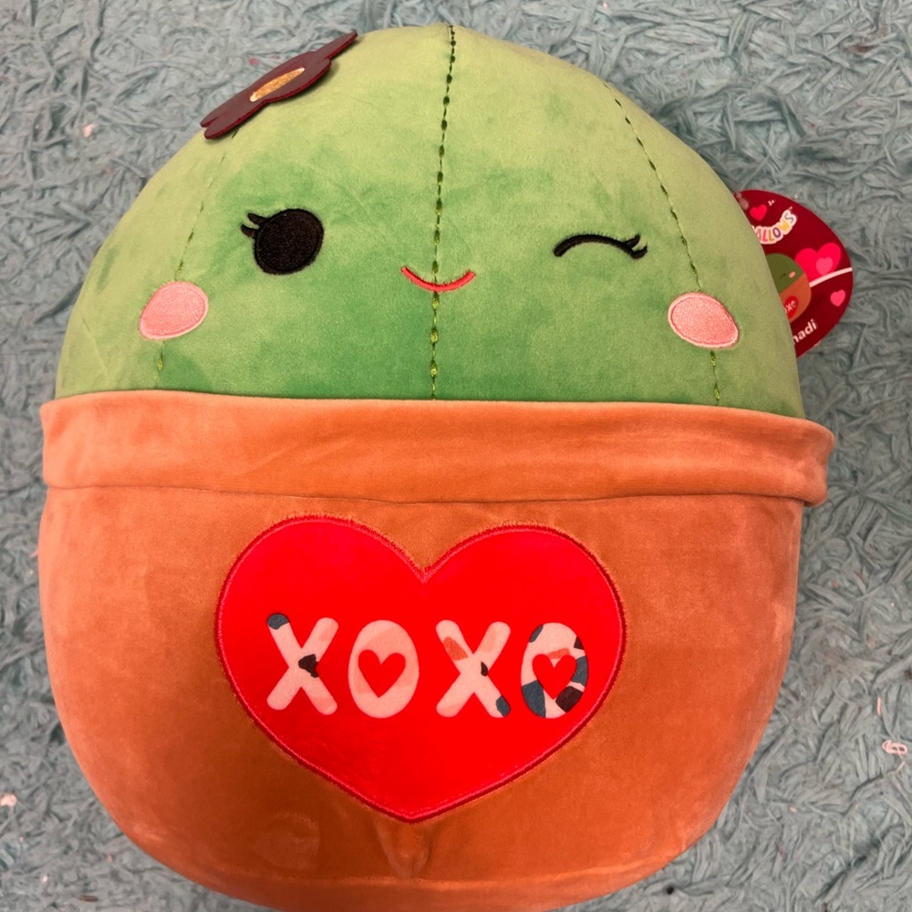 Squishmallow Shadi the 12” Valentines Cactus